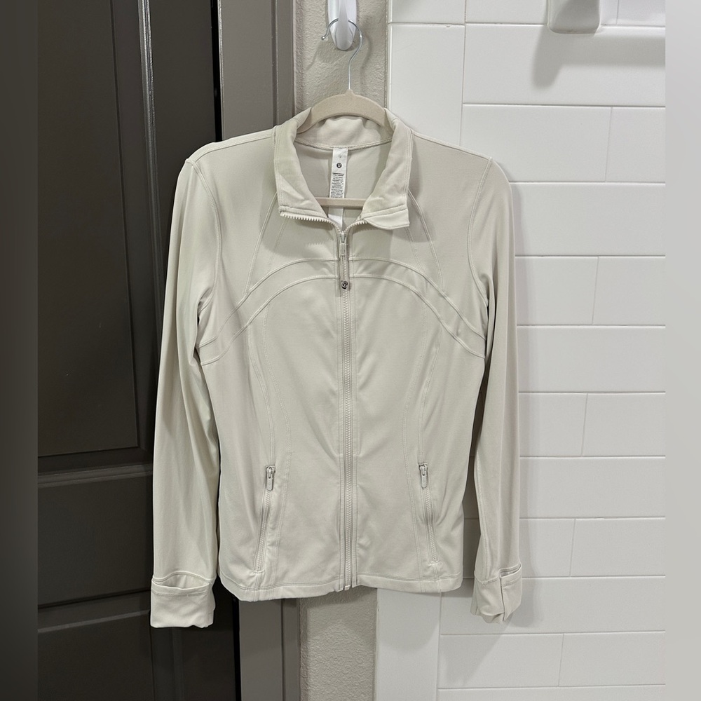 Lululemon Define Jacket Size 12 Color Bone